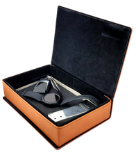 Charger l'image dans la galerie, Campfire Forest - All Natural - Beard Box Set - Beard Balm and Oil - Reusable leather box.