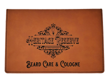Load image into Gallery viewer, Heritage Reserve Collection - Beard Box and Cologne Set - Beard Balm and Oil - Reusable leather box.