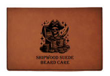 Load image into Gallery viewer, ShipWood Suede Pirate- Beard Box Set - Beard Balm and Oil - Reusable leather box.