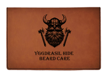 Load image into Gallery viewer, Yggdrasil Hide Vi-King - Beard Box Set - Beard Balm and Oil - Reusable leather box.