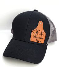 Load image into Gallery viewer, Leather Cattle ear Tag mesh Hat - DESIGN YOUR OWN -Custom - Personalized