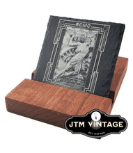 Cargar imagen en el visor de la galería, Slate Coaster Personalized - Square - DESIGN YOUR OWN - Custom - Personalized