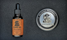 Load image into Gallery viewer, ShipWood Suede Pirate- Beard Box Set - Beard Balm and Oil - Reusable leather box.
