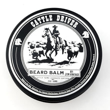 Charger l'image dans la galerie, Cattle Driver - All Natural - Beard Box Set - Beard Balm and Oil - Reusable leather box.
