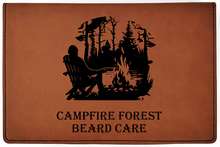 Charger l'image dans la galerie, Campfire Forest - All Natural - Beard Box Set - Beard Balm and Oil - Reusable leather box.