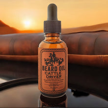 Charger l'image dans la galerie, Cattle Driver - All Natural - Beard Box Set - Beard Balm and Oil - Reusable leather box.