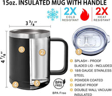 Load image into Gallery viewer, Sewing Machine Patent Drawing - MUG - engraved Insulated Stainless steel