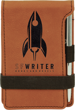 Charger l'image dans la galerie, Leather Travel Notepad with Pen - DESIGN YOUR OWN - Personalized