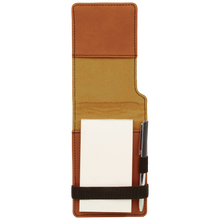 Charger l'image dans la galerie, Leather Travel Notepad with Pen - DESIGN YOUR OWN - Personalized