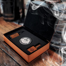 Load image into Gallery viewer, Heritage Reserve Collection - Beard Box and Cologne Set - Beard Balm and Oil - Reusable leather box.