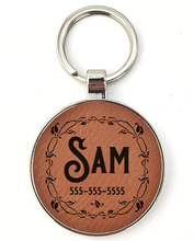 Load image into Gallery viewer, Pet / Dog tag Personalized leather and metal with matching giftbox! - DESIGN YOUR OWN -Custom - Personalized