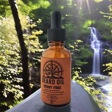 Load image into Gallery viewer, Scent Free All Natural - Beard Box Set - Beard Balm and Oil - Reusable leather box.