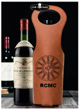 Load image into Gallery viewer, Leather insulated Wine carrier Tote bag - DESIGN YOUR OWN - Custom - Personalized
