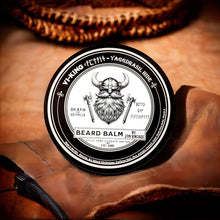 Load image into Gallery viewer, Yggdrasil Hide Vi-King - Beard Box Set - Beard Balm and Oil - Reusable leather box.