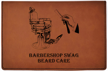 Charger l'image dans la galerie, Barbershop Swag All Natural - Beard Box Set - Beard Balm and Oil - Reusable leather box.