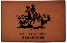 Charger l'image dans la galerie, Cattle Driver - All Natural - Beard Box Set - Beard Balm and Oil - Reusable leather box.