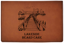 Load image into Gallery viewer, Lakeside - All Natural - Beard Box Set - Beard Balm and Oil - Reusable leather box.