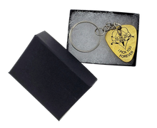 Load image into Gallery viewer, Guitar Pick Keychain -  DESIGN YOUR OWN -Custom - Personalized
