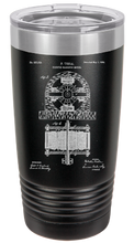 Load image into Gallery viewer, Nikola Tesla electromagnetic motor - engraved Tumbler - insulated stainless steel travel mug