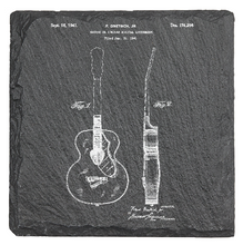 Cargar imagen en el visor de la galería, Gretsch Guitar - Laser engraved fine Slate Coaster