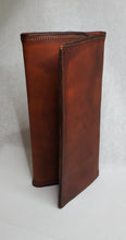 Load image into Gallery viewer, leather tri-fold LONG Wallet by JTM VINTAGE