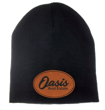 Load image into Gallery viewer, Leather Patch Beanie - DESIGN YOUR OWN - Custom - Personalized