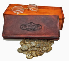 Load image into Gallery viewer, leather tri-fold LONG Wallet by JTM VINTAGE