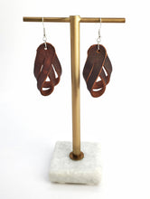 Load image into Gallery viewer, Rustic handmade Leather Earrings
