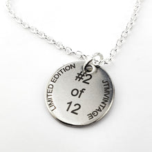 Load image into Gallery viewer, Limited Edition (2 of 12) Color laser engraved Mushroom necklace - 925 Silver