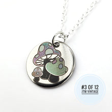 Load image into Gallery viewer, Limited Edition (3 of 12) Color laser engraved Mushroom necklace - 925 Silver