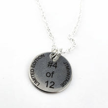 Load image into Gallery viewer, Limited Edition (4 of 12) Color laser engraved Mushroom necklace - 925 Silver