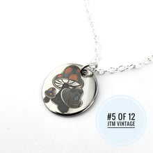 Load image into Gallery viewer, Limited Edition (5 of 12) Color laser engraved Mushroom necklace - 925 Silver
