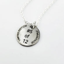 Load image into Gallery viewer, Limited Edition (5 of 12) Color laser engraved Mushroom necklace - 925 Silver