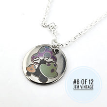 Load image into Gallery viewer, Limited Edition (6 of 12) Color laser engraved Mushroom necklace - 925 Silver
