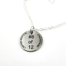 Load image into Gallery viewer, Limited Edition (8 of 12) Color laser engraved Mushroom necklace - 925 Silver