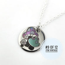 Load image into Gallery viewer, Limited Edition (9 of 12) Color laser engraved Mushroom necklace - 925 Silver

