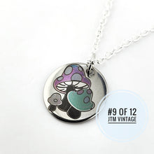 Load image into Gallery viewer, Limited Edition (9 of 12) Color laser engraved Mushroom necklace - 925 Silver