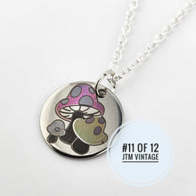 Load image into Gallery viewer, Limited Edition (11 of 12) Color laser engraved Mushroom necklace - 925 Silver
