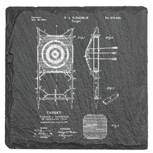 Charger l'image dans la galerie, Archery target - Laser engraved fine Slate Coaster