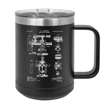 Load image into Gallery viewer, Architects surveyors transit patent drawing - MUG - engraved Insulated Stainless steel