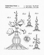 Load image into Gallery viewer, Disney Astro Orbiter patent drawing engraved Tumbler - insulated stainless steel travel mug
