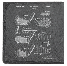 Cargar imagen en el visor de la galería, Golf Club - 1930s Barnhart county club - Laser engraved fine Slate Coaster