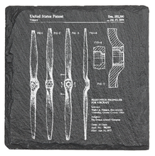 Load image into Gallery viewer, Cessna Fixed pitch PROP propeller - Laser engraved fine Slate Coaster
