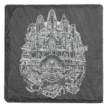 Load image into Gallery viewer, Cincinnati Ohio Things to Do - Laser engraved fine Slate Coaster
