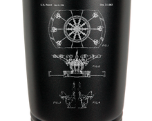 Load image into Gallery viewer, Disney DUMBO Ride Patent drawing - engraved Tumbler - insulated stainless steel travel mug
