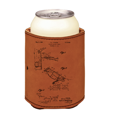 Disney's ENCHANTED TIKI ROOM Patent drawing - engraved leather beverage holder