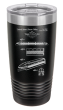 Load image into Gallery viewer, Disney Monorail 3 Car Patent  - engraved Tumbler - insulated stainless steel travel mug
