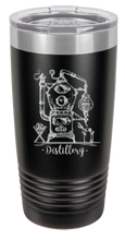 Load image into Gallery viewer, Distillery art - engraved Tumbler - insulated stainless steel travel mug