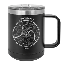 Load image into Gallery viewer, Cincinnati Ohio Downtown MAP - MUG - engraved Insulated Stainless steel