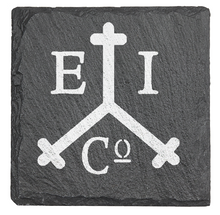 Load image into Gallery viewer, Dutch east india company Logo - Laser engraved fine Slate Coaster
